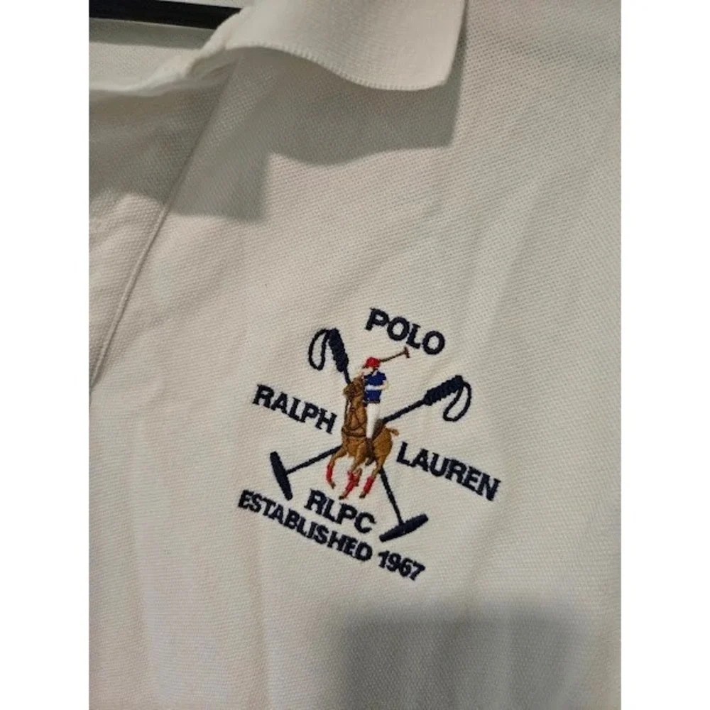 Polo RL White Polo with Large Pony